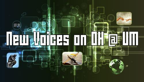 New Voices on Digital Humanities @ UM (Logo)